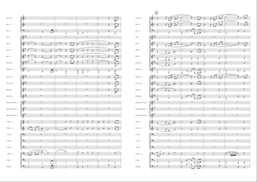 Hymne à l'amour Concert Band scores gallery preview page 3