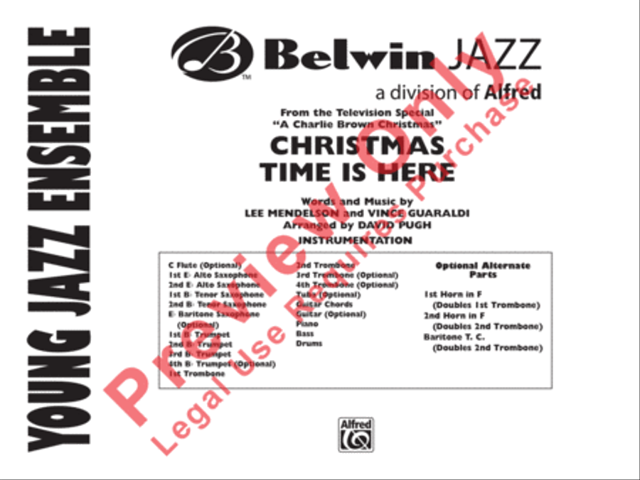 Christmas Time Is Here Jazz Ensemble scores gallery preview page 2