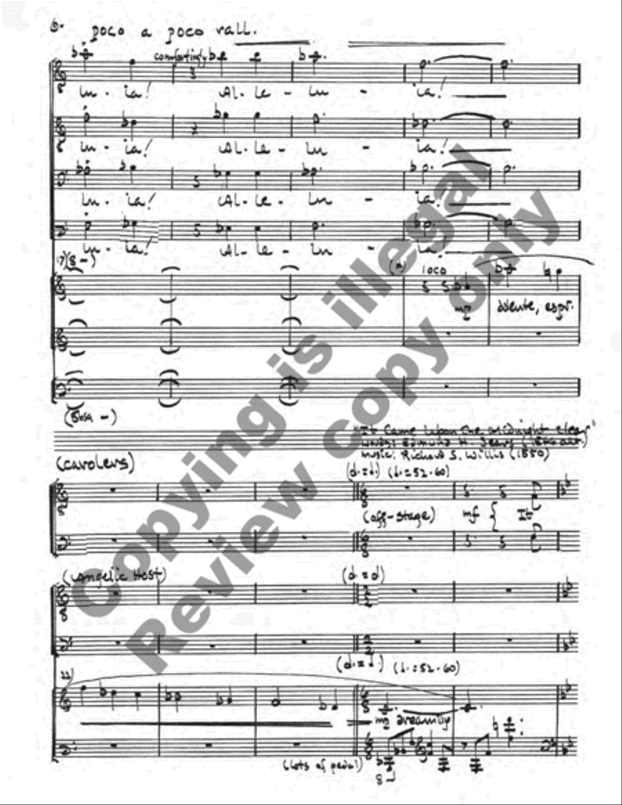 The Midnight Clear TTBB scores gallery preview page 6