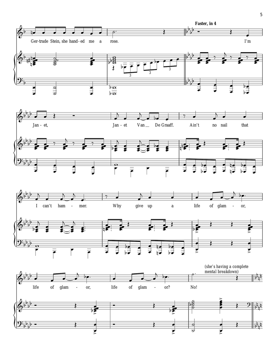Bride's Lament Bride's Lament Piano, Vocal scores gallery preview page 5