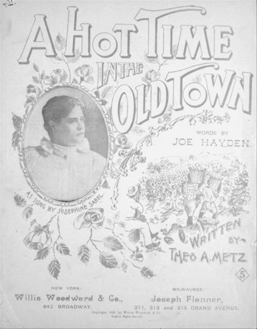 A Hot Time in the Old Town Piano Accompaniment scores gallery preview page 1