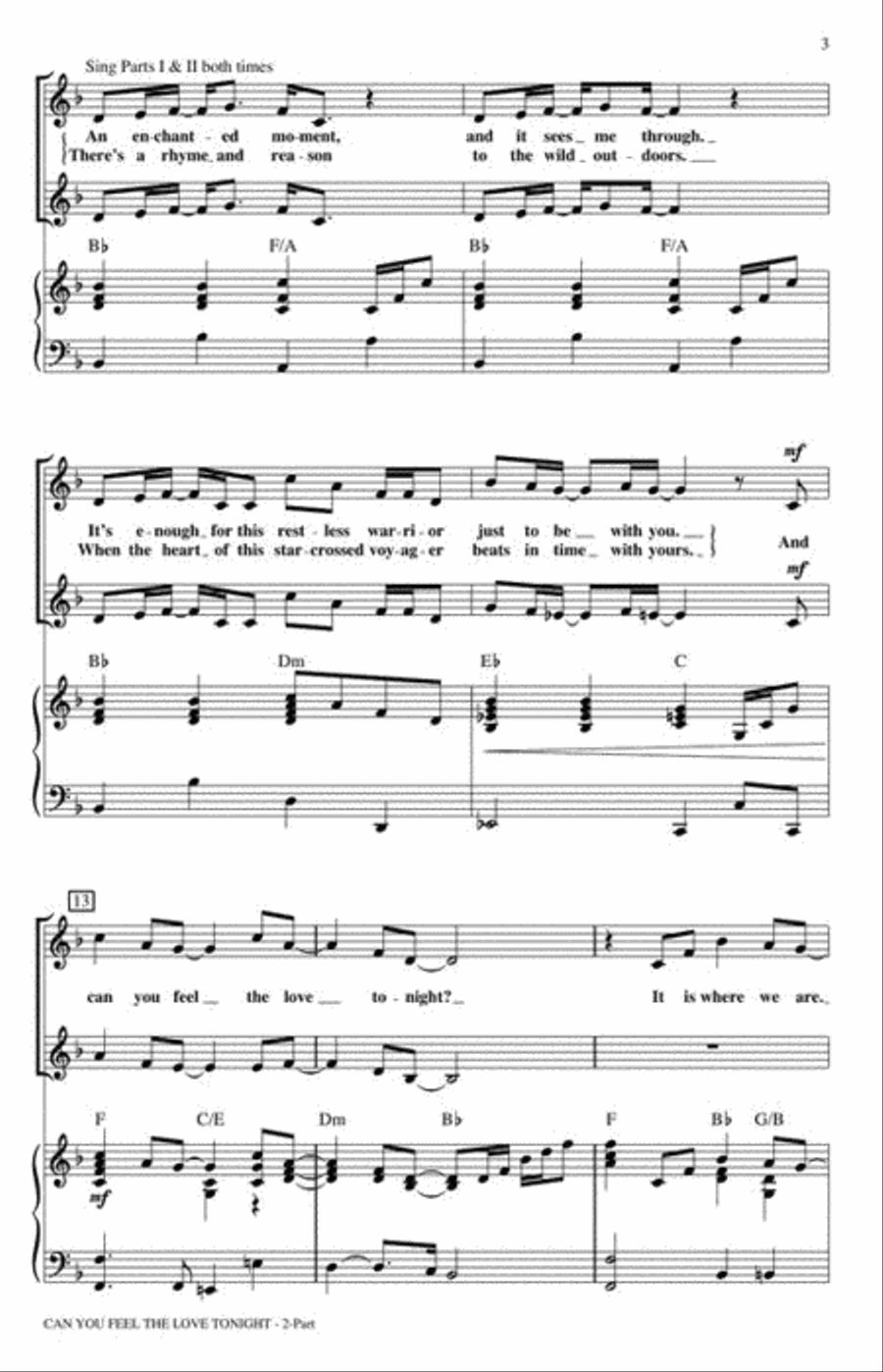 Can You Feel the Love Tonight 2-Part scores gallery preview page 4