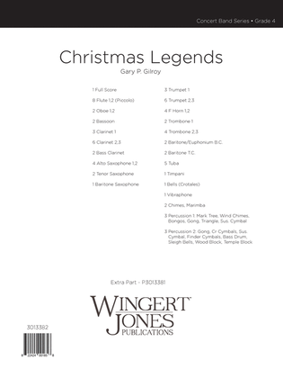 Book cover for Christmas Legends - Full Score