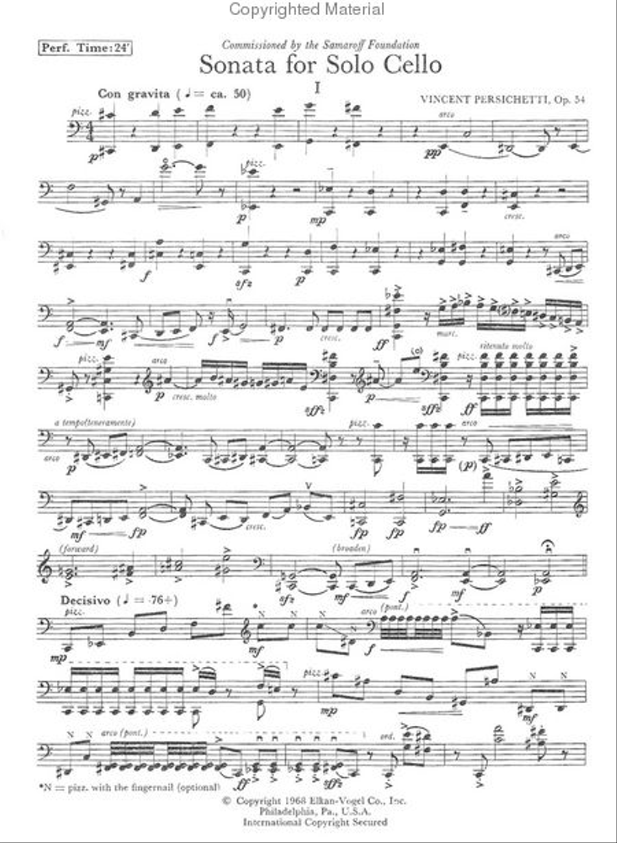 Sonata For Solo Cello Chamber Music scores gallery preview page 2