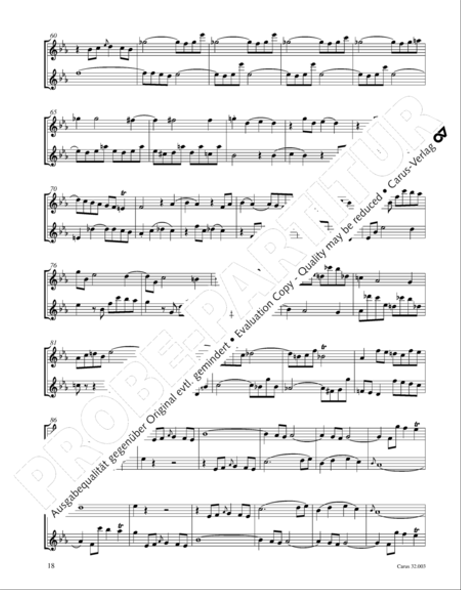Gesamtausgabe Band 3 (Kammermusik: Duette, Solo- und Triosonaten) Score scores gallery preview page 39