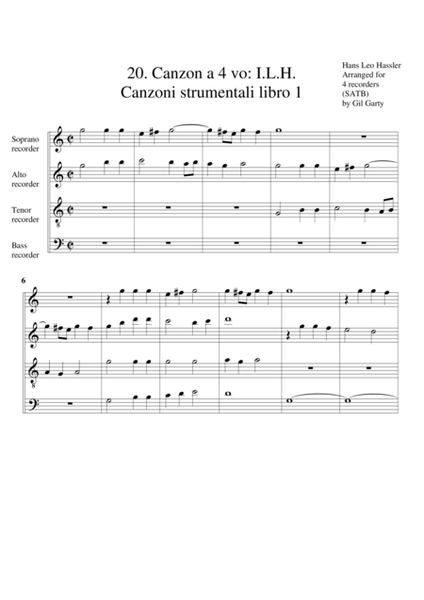Canzon no.20 (Canzoni strumentali libro 1 di Torino)