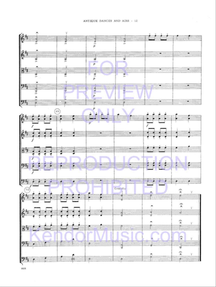 Antique Dances And Airs Antique Dances And Airs String Orchestra scores gallery preview page 15
