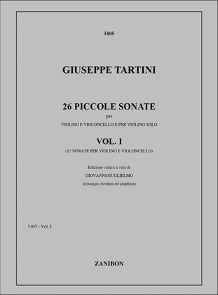 Book cover for 26 Piccole Sonate Vol.1