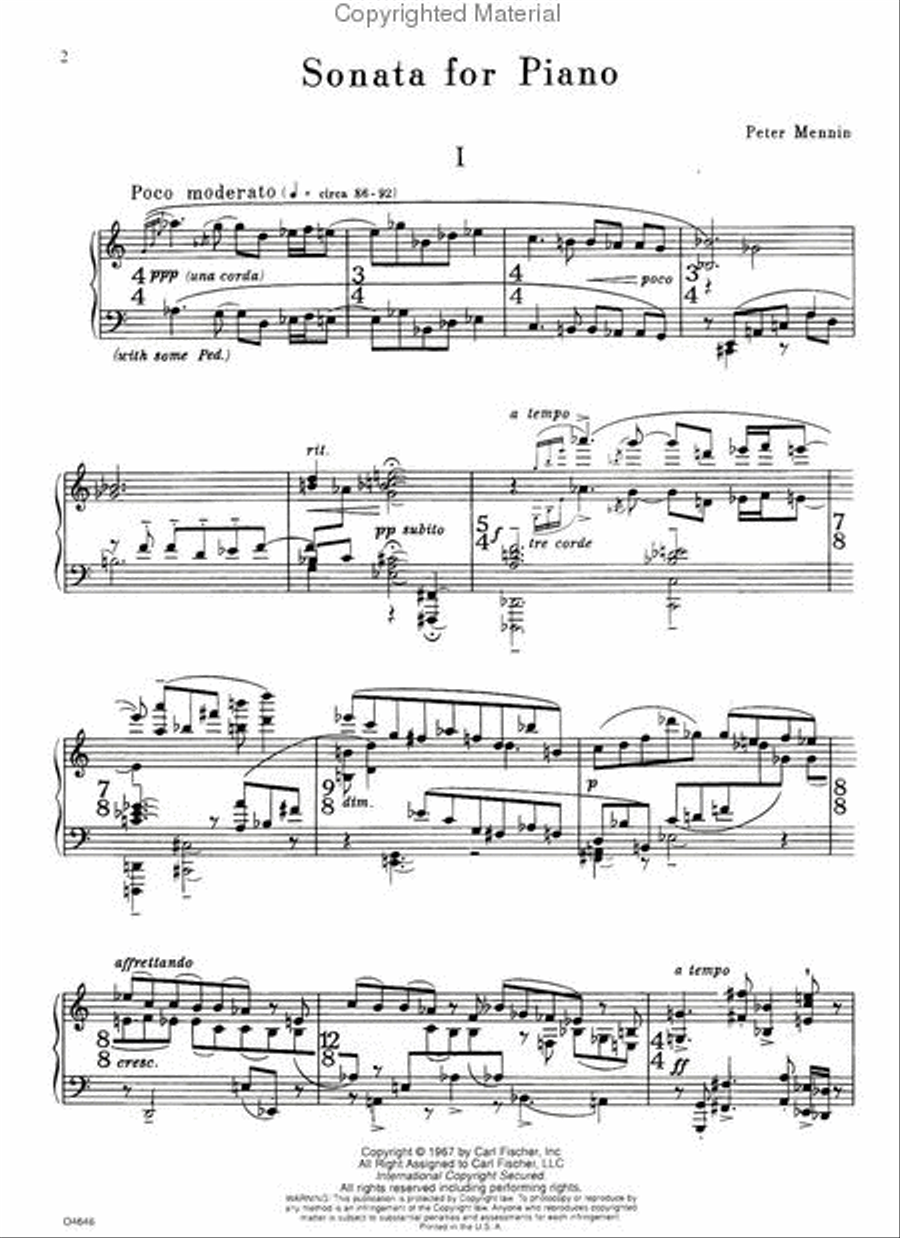 Sonata For Piano Piano Solo scores gallery preview page 2