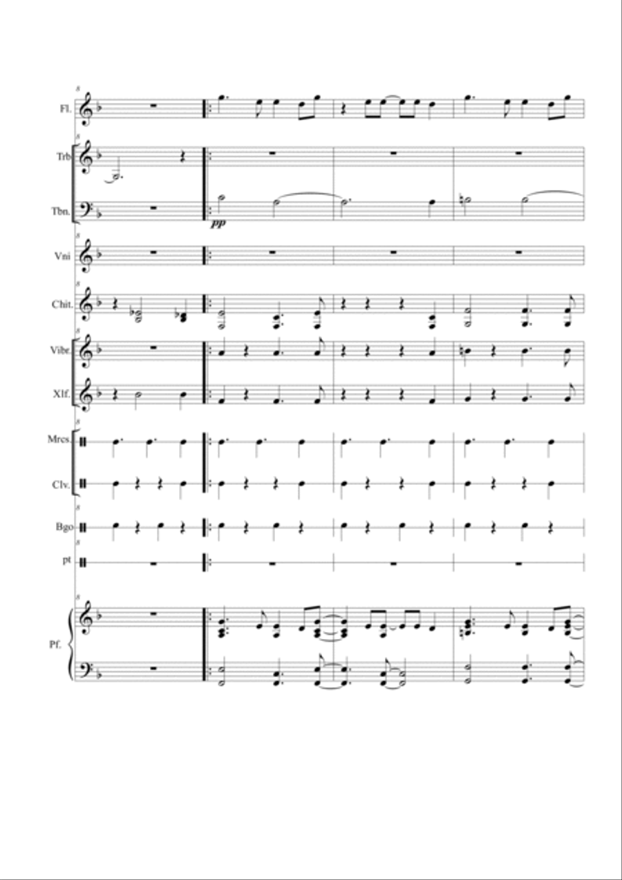 The Girl From Ipanema (garôta De Ipanema) Large Ensemble scores gallery preview page 3