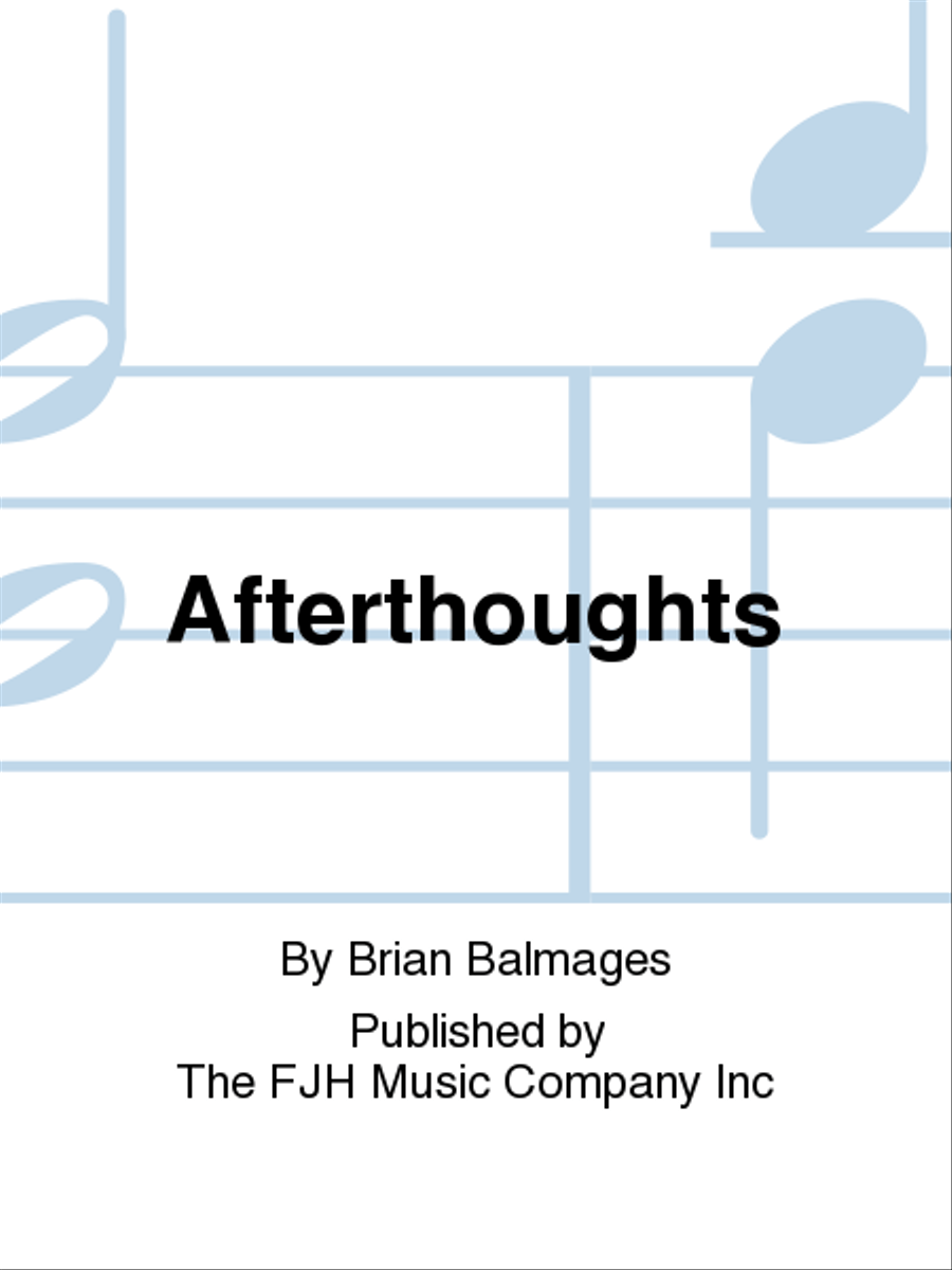 Afterthoughts