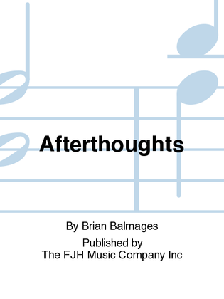 Book cover for Afterthoughts