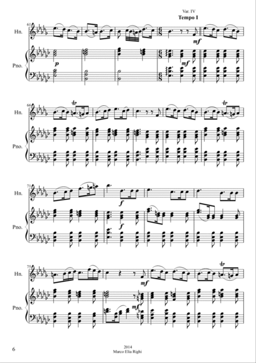 Variations on a theme by Beethoven Brass Duet scores gallery preview page 6