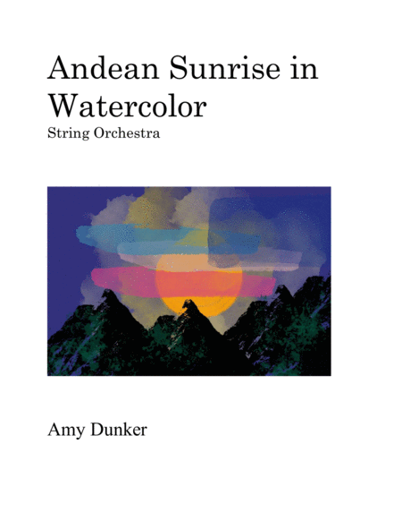 Andean Sunrise in Watercolor image number null