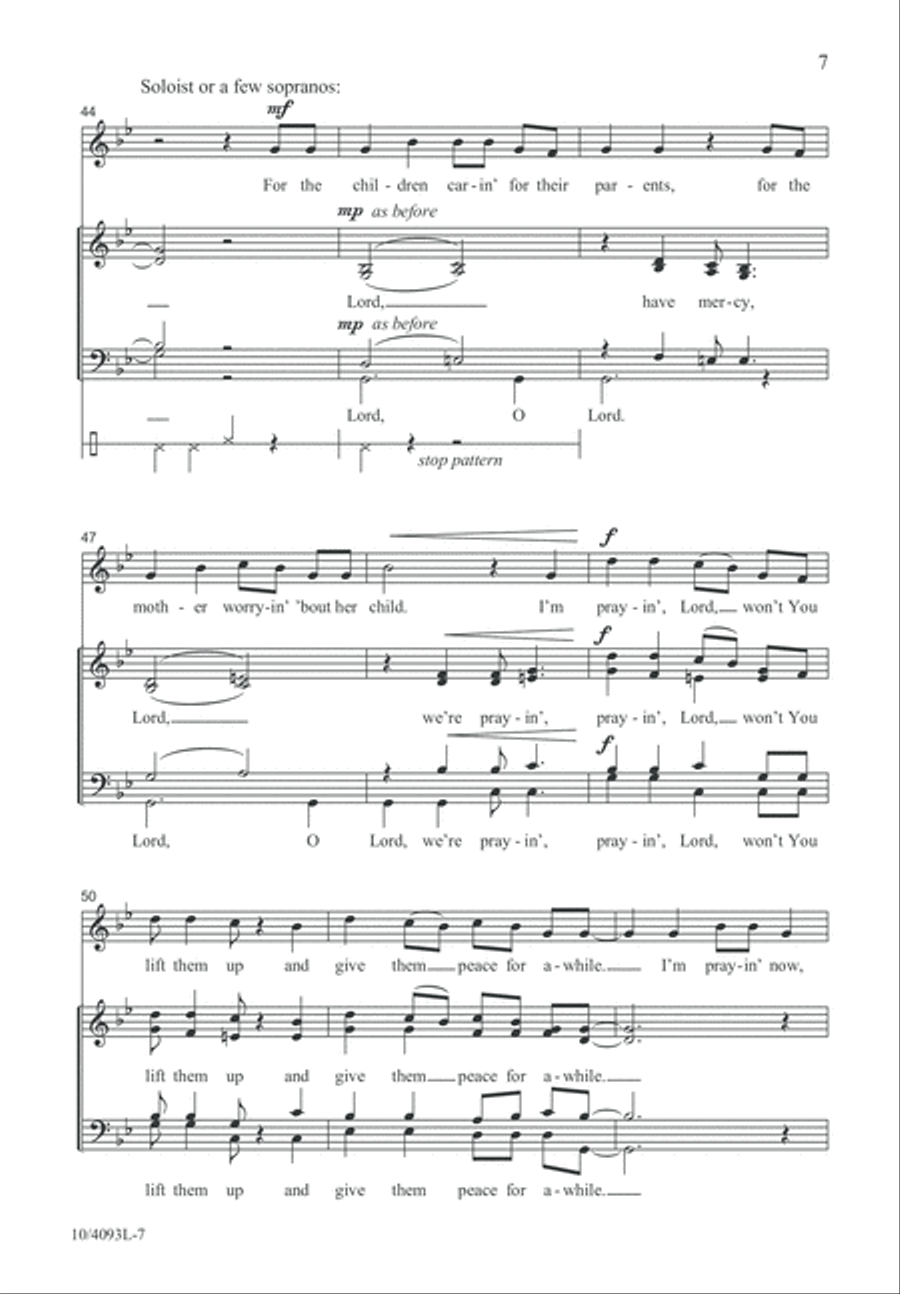 Lord, Have Mercy 4-Part scores gallery preview page 8