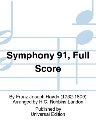 Book cover for Symphony 91, Full Score