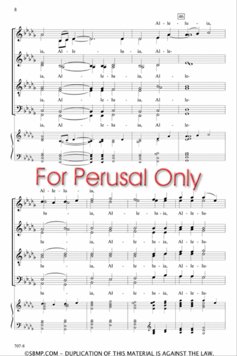 Alleluia - SATB divisi Octavo Divisi scores gallery preview page 7