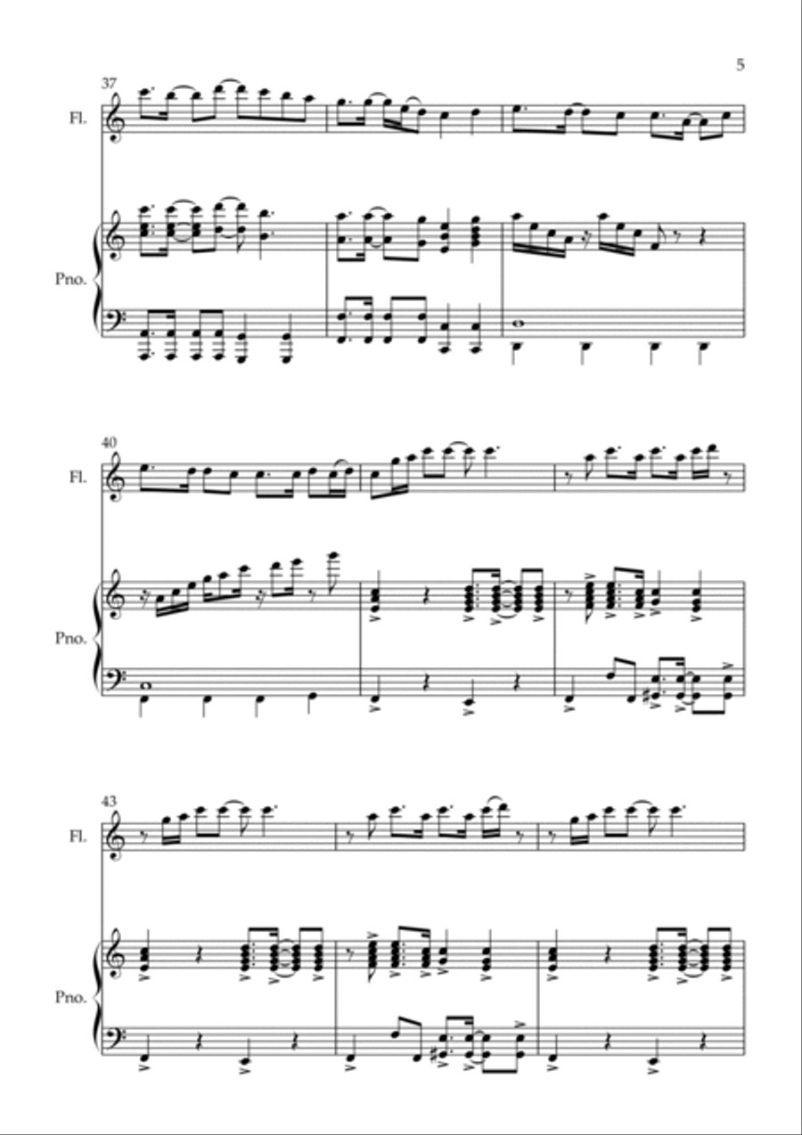 Rather Be Rather Be Flute Solo scores gallery preview page 5