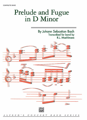 Book cover for Prelude and Fugue in D minor