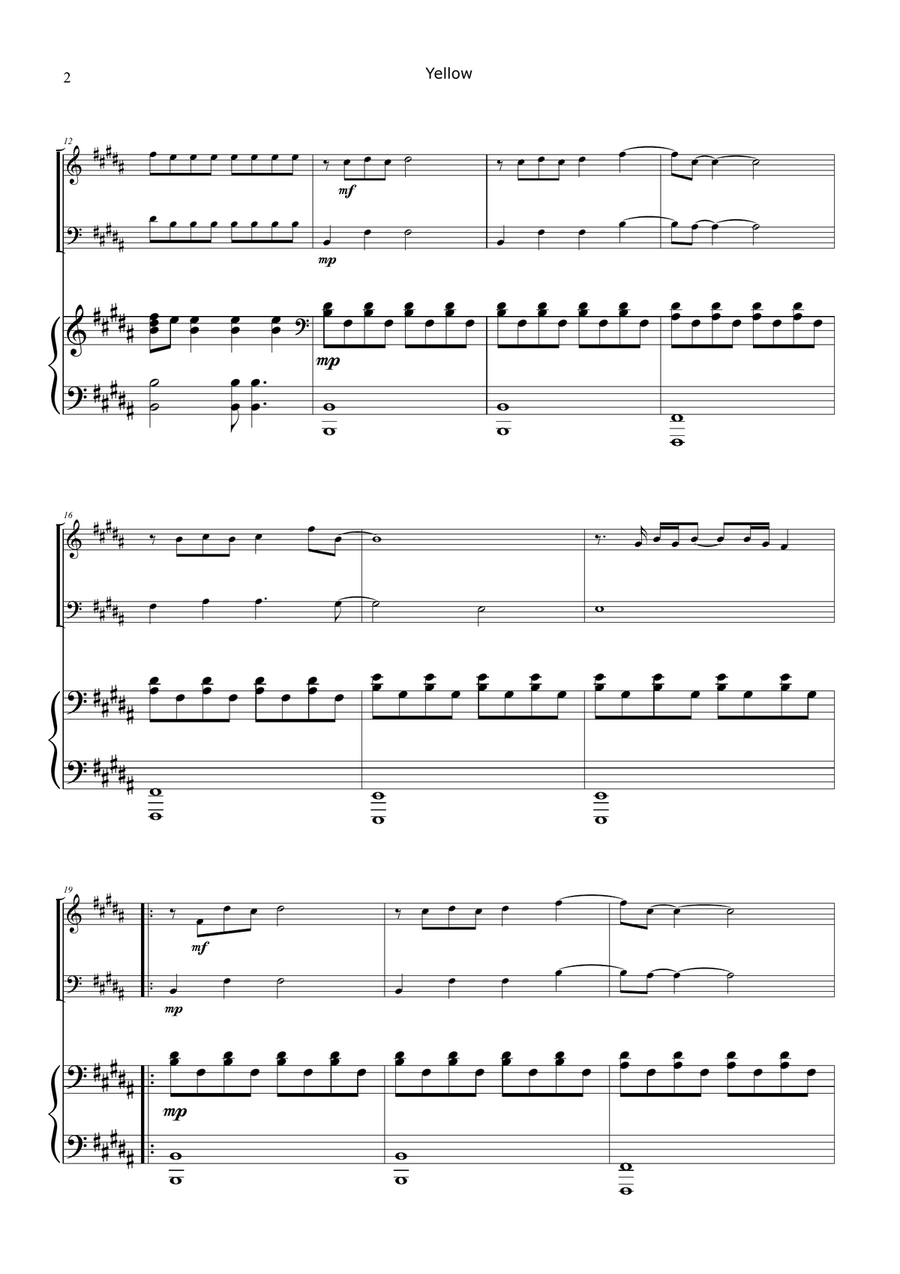 Yellow Piano Trio scores gallery preview page 2