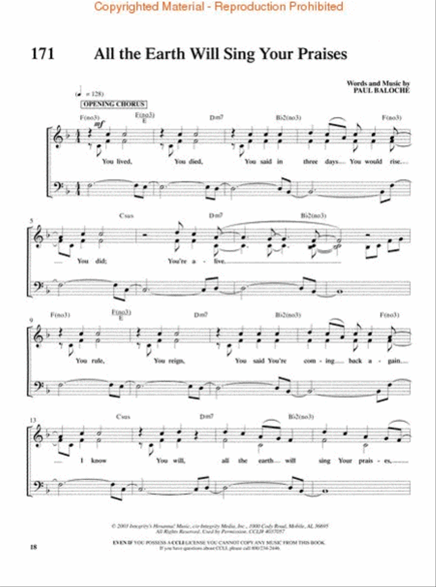 More Songs for Praise & Worship 4 - Singalong Book (Piano/Guitar/Vocal) Piano, Vocal, Guitar scores gallery preview page 4