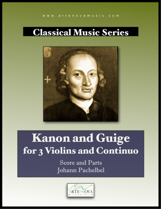 Book cover for Kanon and Guige for 3 Violins and Continuo