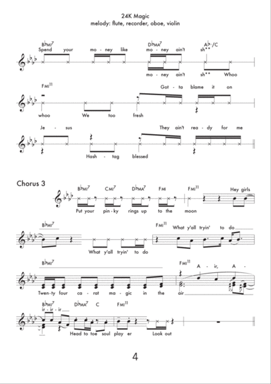 24K Magic Large Ensemble scores gallery preview page 4
