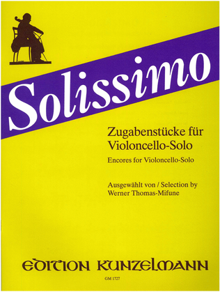 Solissimo, encore pieces for cello