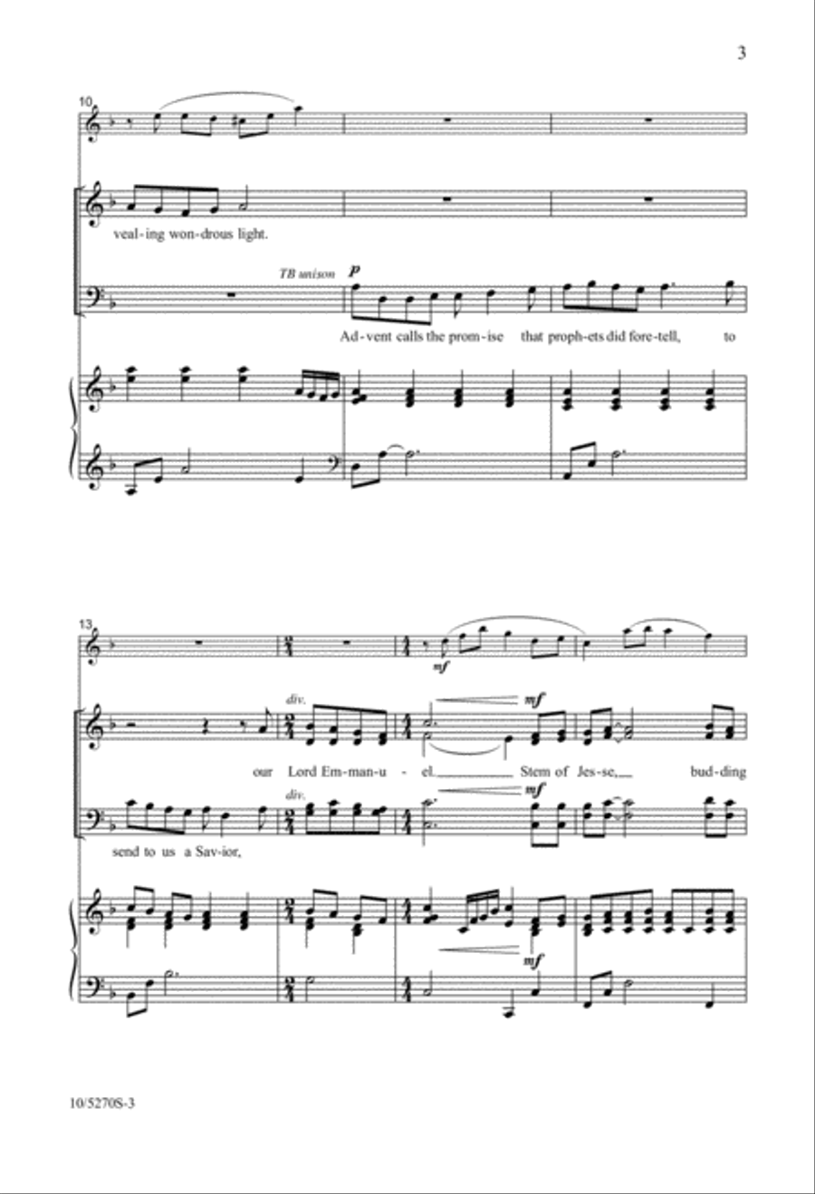 Advent Calls 4-Part scores gallery preview page 3