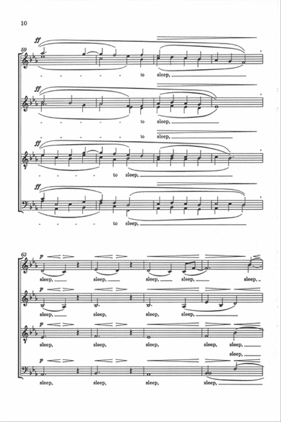 Sleep Choir scores gallery preview page 9