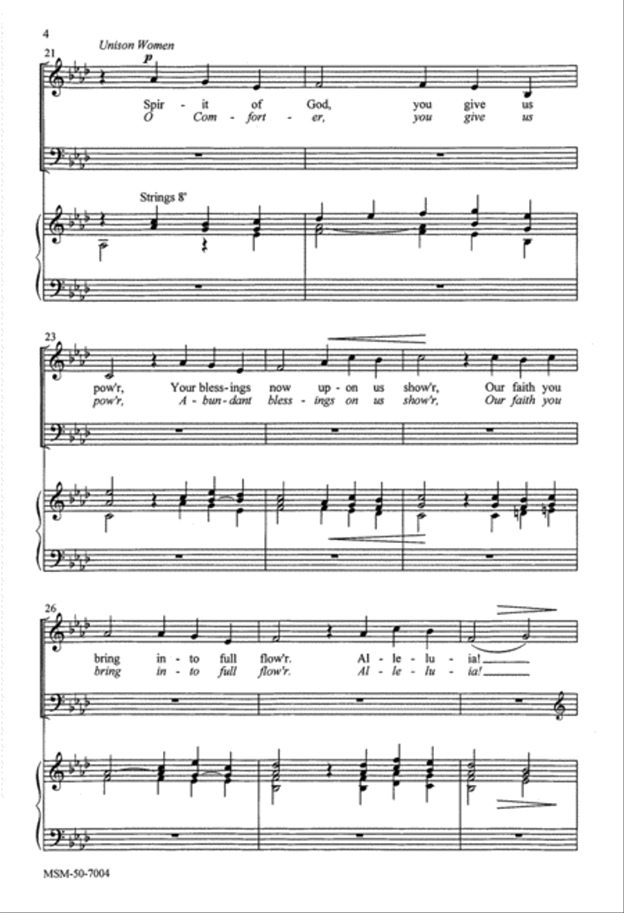 Hymn to the Trinity 4-Part scores gallery preview page 4