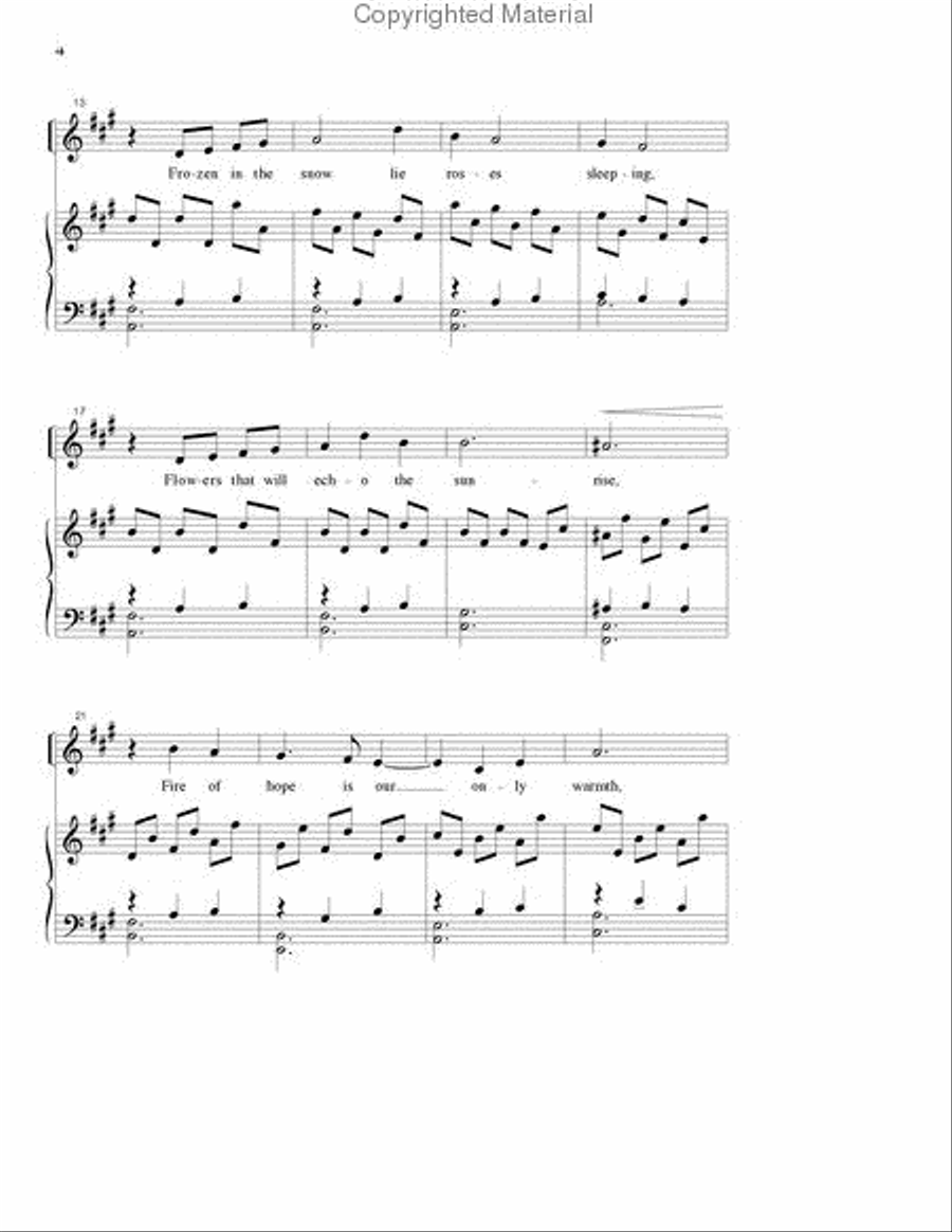 Night of Silence Choir scores gallery preview page 3