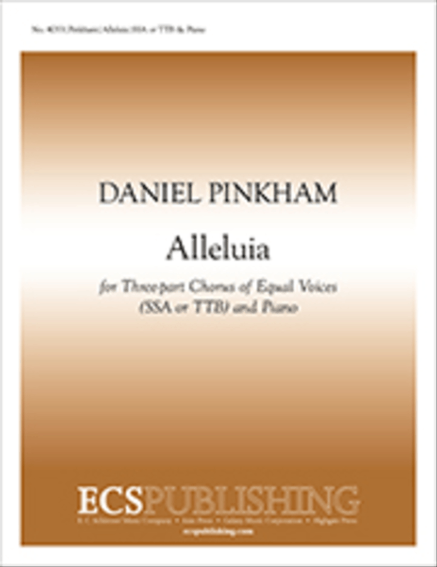 Alleluia Alleluia 3-Part scores gallery preview page 1