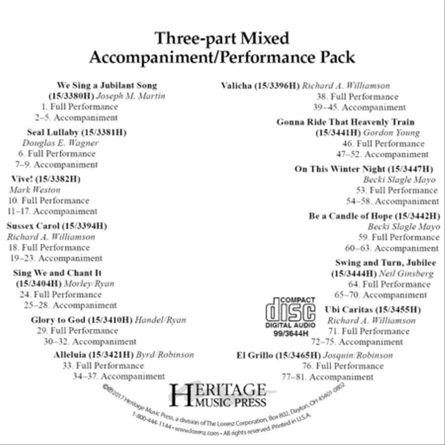 Three-part Mixed CD Pack (2017) 3-Part scores gallery preview page 1