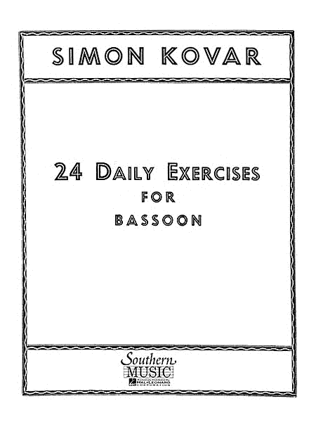 24 Twenty Four Daily Exercises For Bassoon