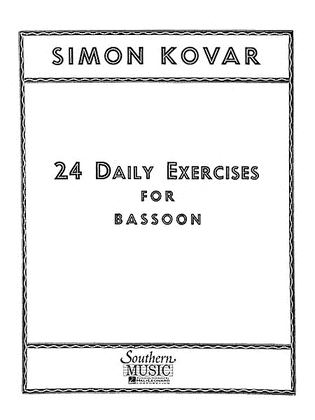 Book cover for 24 Daily Exercises for Bassoon