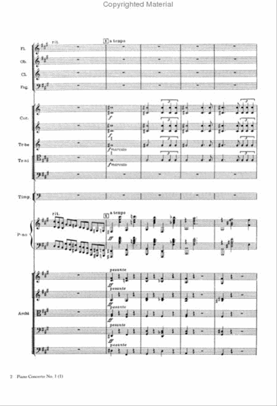 Piano Concertos Nos. 1, 2 And 3 In Full Score Full Orchestra scores gallery preview page 3