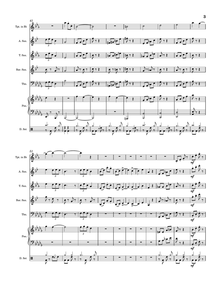 Rat Jazz Jazz Ensemble scores gallery preview page 3