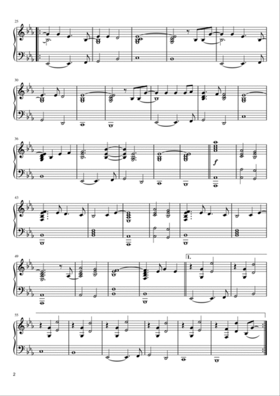 Fix You Piano Solo scores gallery preview page 2