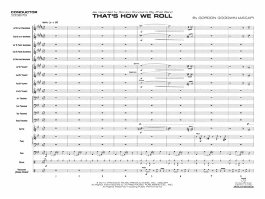 That's How We Roll Jazz Ensemble scores gallery preview page 2