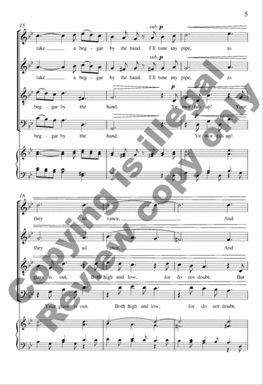 Todtentantz from Suite Remembrance SSATB scores gallery preview page 4