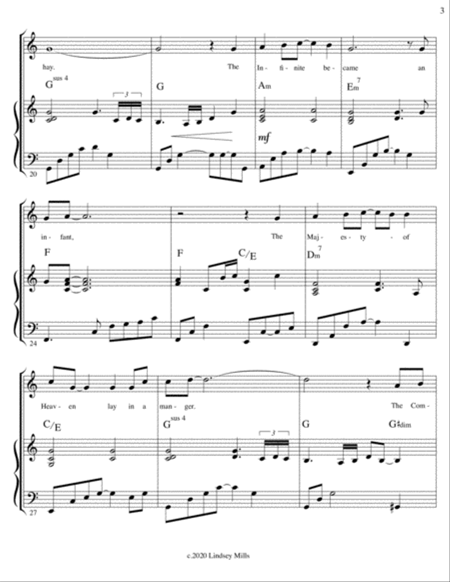 When God Became a Man When God Became a Man Small Ensemble scores gallery preview page 3
