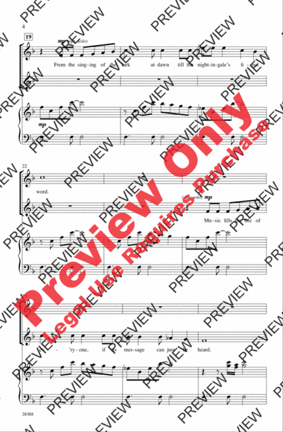 I Cannot Be Silent 2-Part scores gallery preview page 4