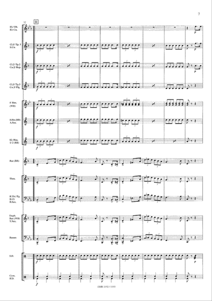 Marche du Boulanger Concert Band scores gallery preview page 8