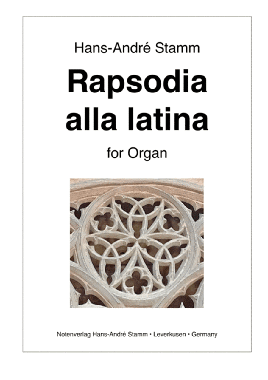 Rapsodia alla latina for organ Organ Solo scores gallery preview page 1