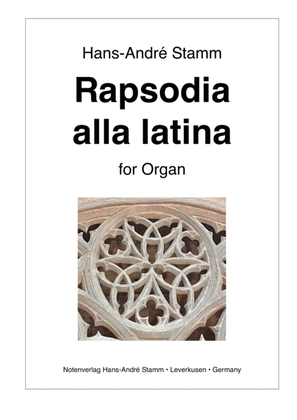 Book cover for Rapsodia alla latina for organ