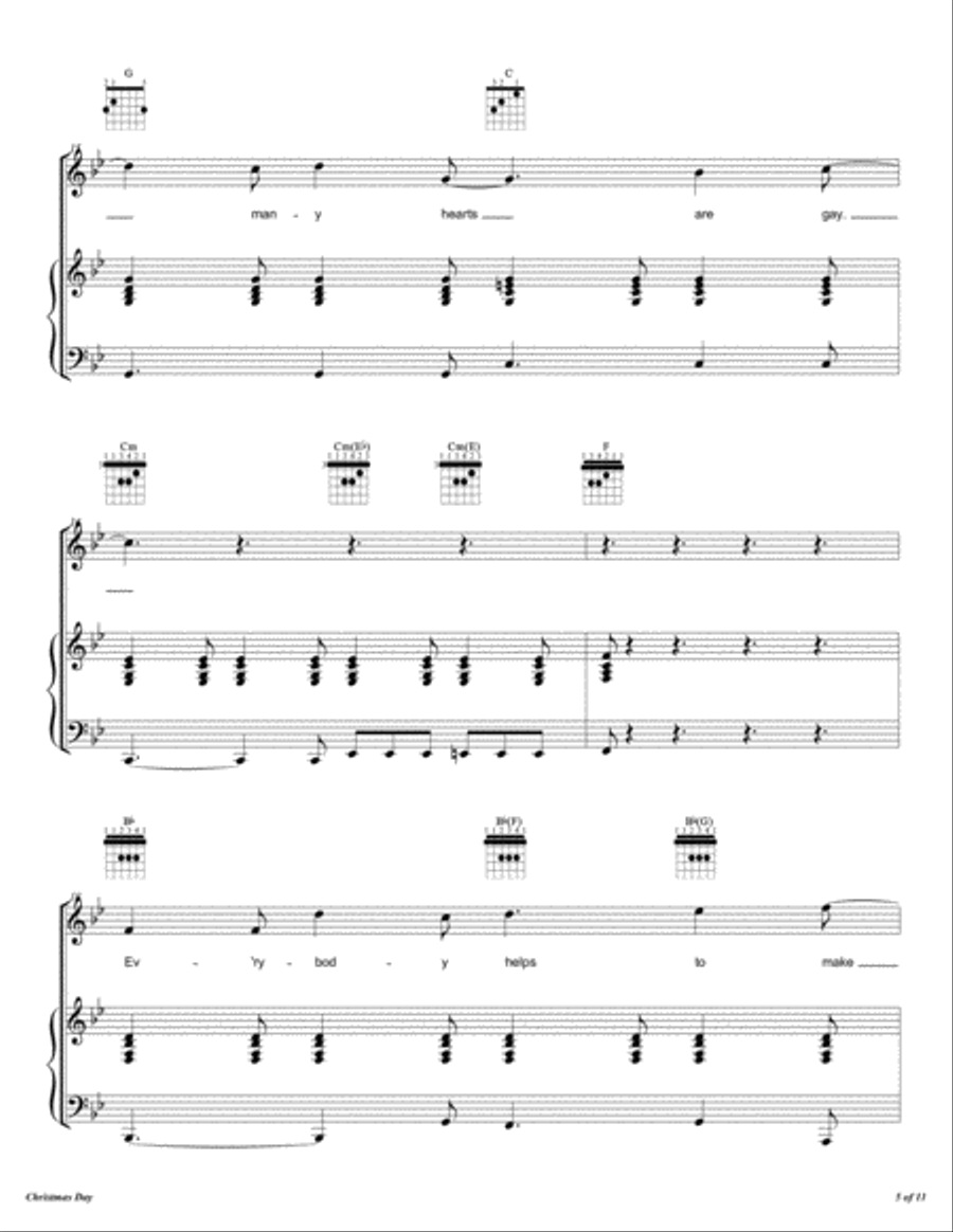 Christmas Day Christmas Day Voice scores gallery preview page 6