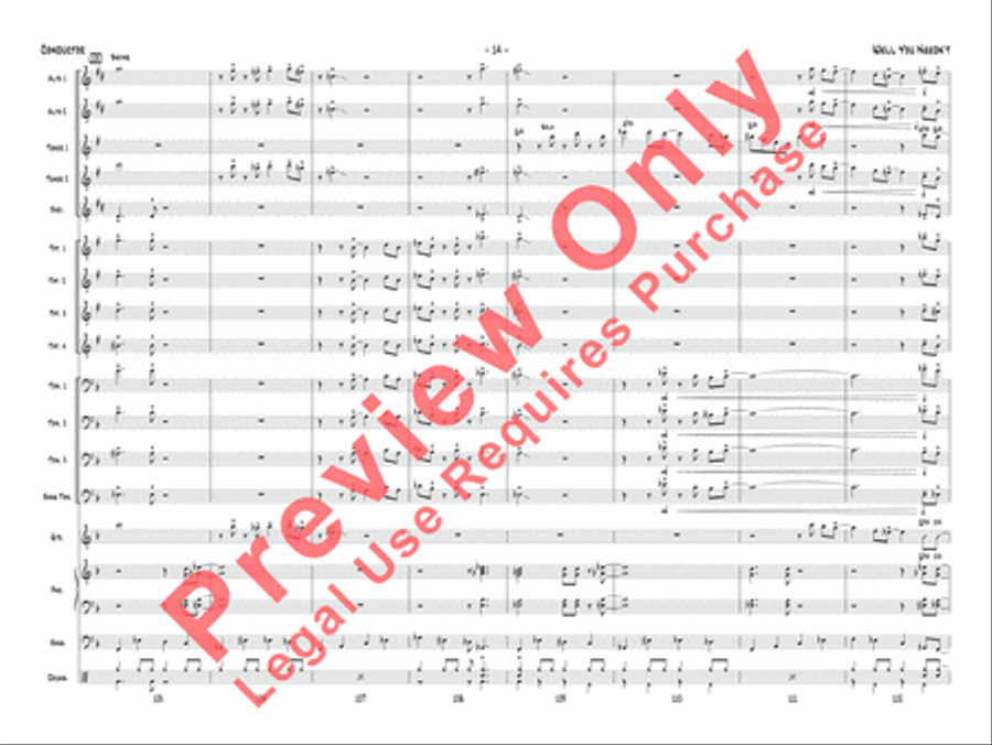 Well You Needn't Jazz Ensemble scores gallery preview page 15