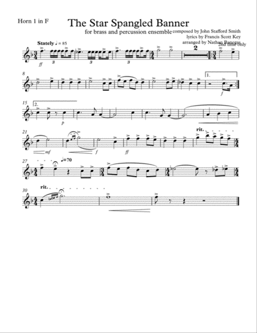 The Star Spangled Banner The Star Spangled Banner Jazz Ensemble scores gallery preview page 6