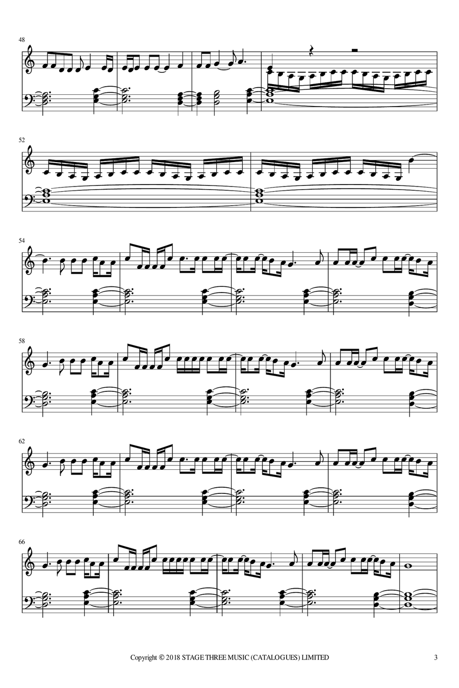 Angel (spanish Lyric Version) Piano Solo scores gallery preview page 3